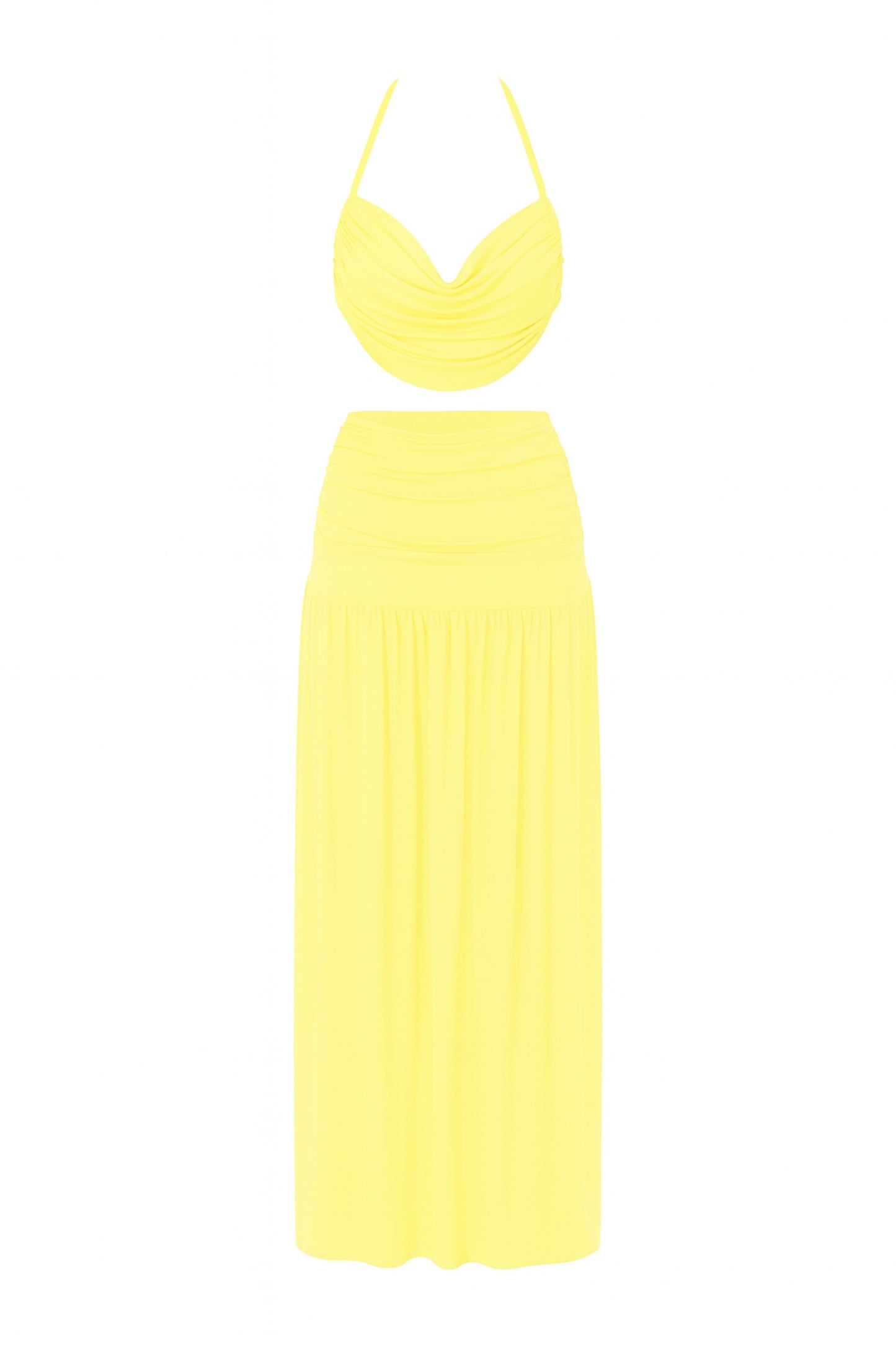 Holly Yellow Mesh Maxi Set / MADE TO ORDER