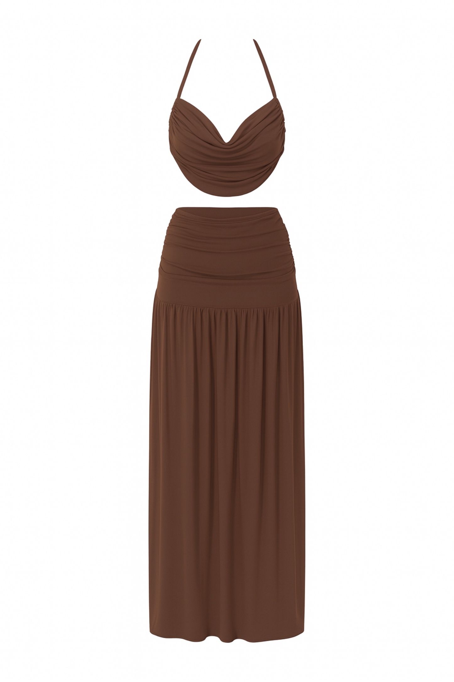 Holly Brown Mesh Maxi Set / MADE TO ORDER