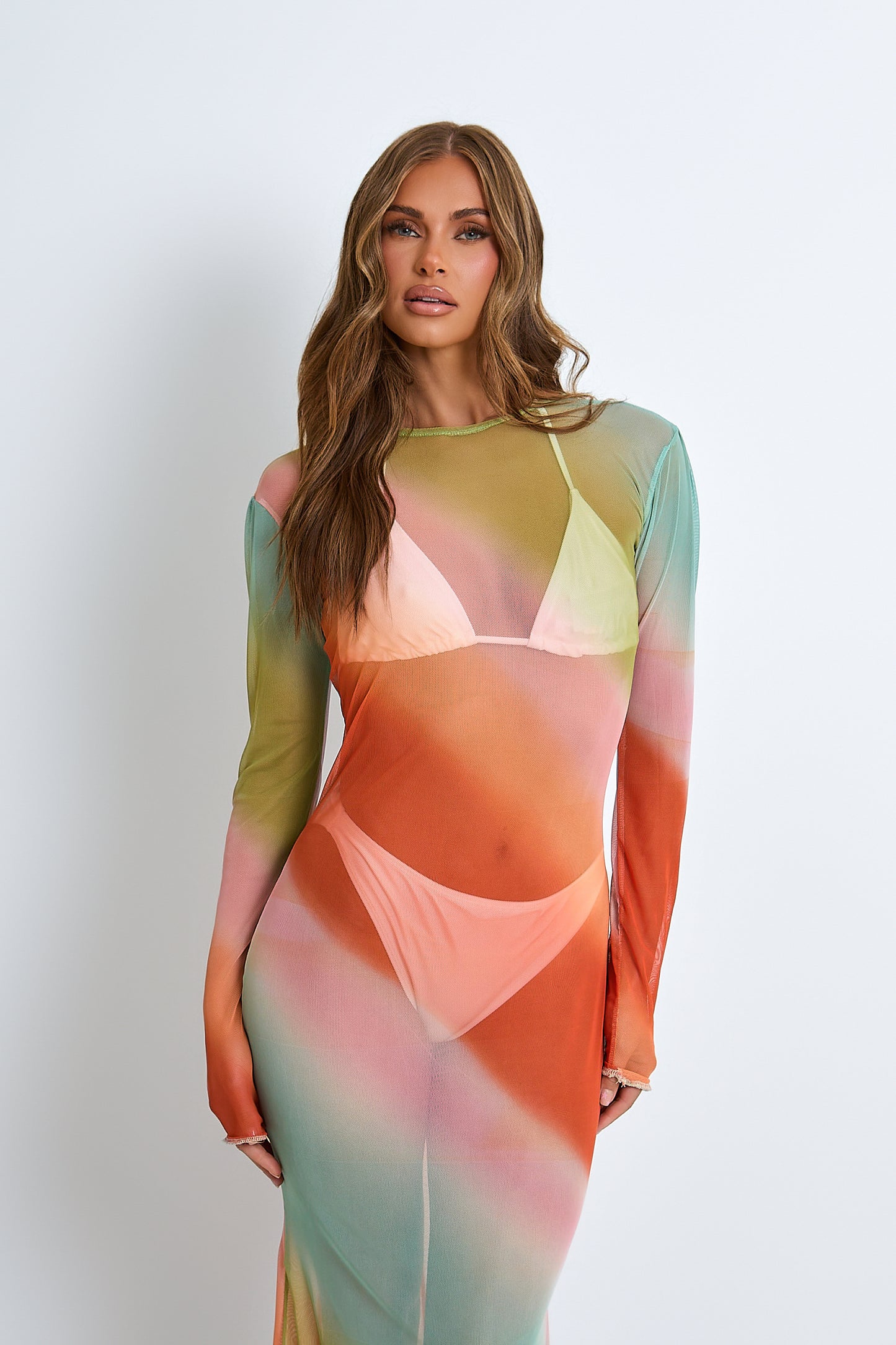 Olivia Ombre Mesh Maxi Dress / PRE ORDER