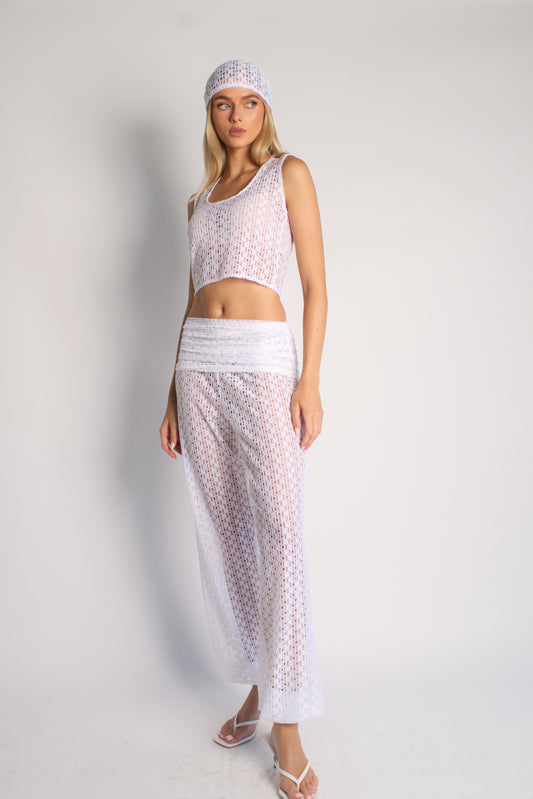 Alexa White Balloon Pant Set / MADE TO ORDER