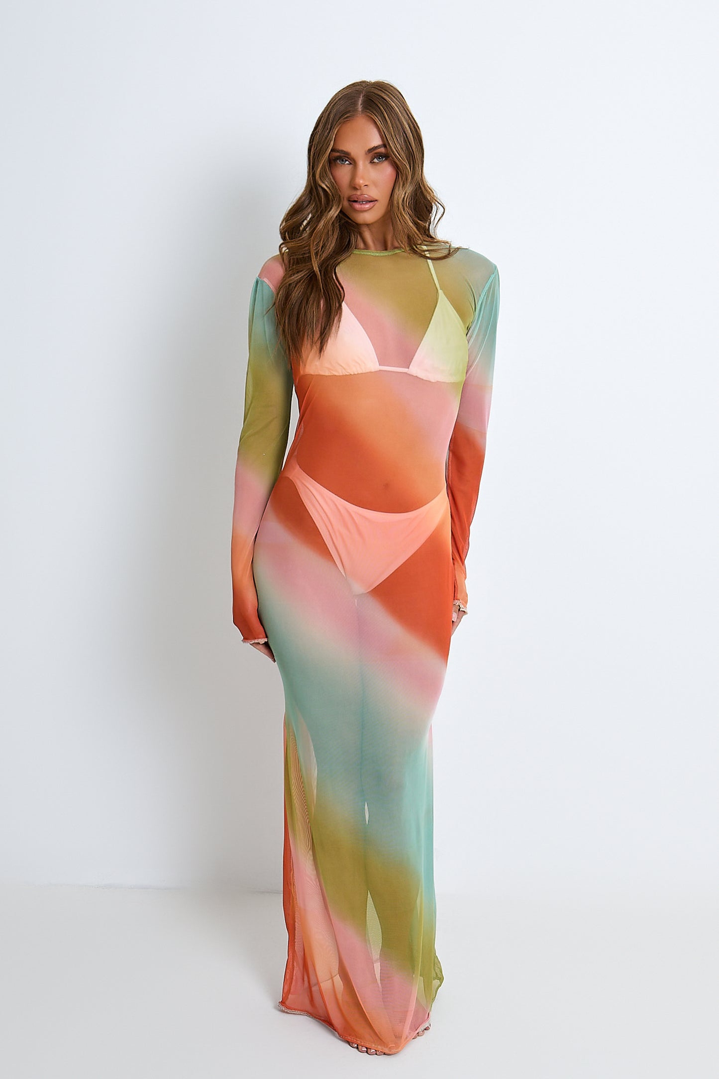 Olivia Ombre Mesh Maxi Dress / PRE ORDER