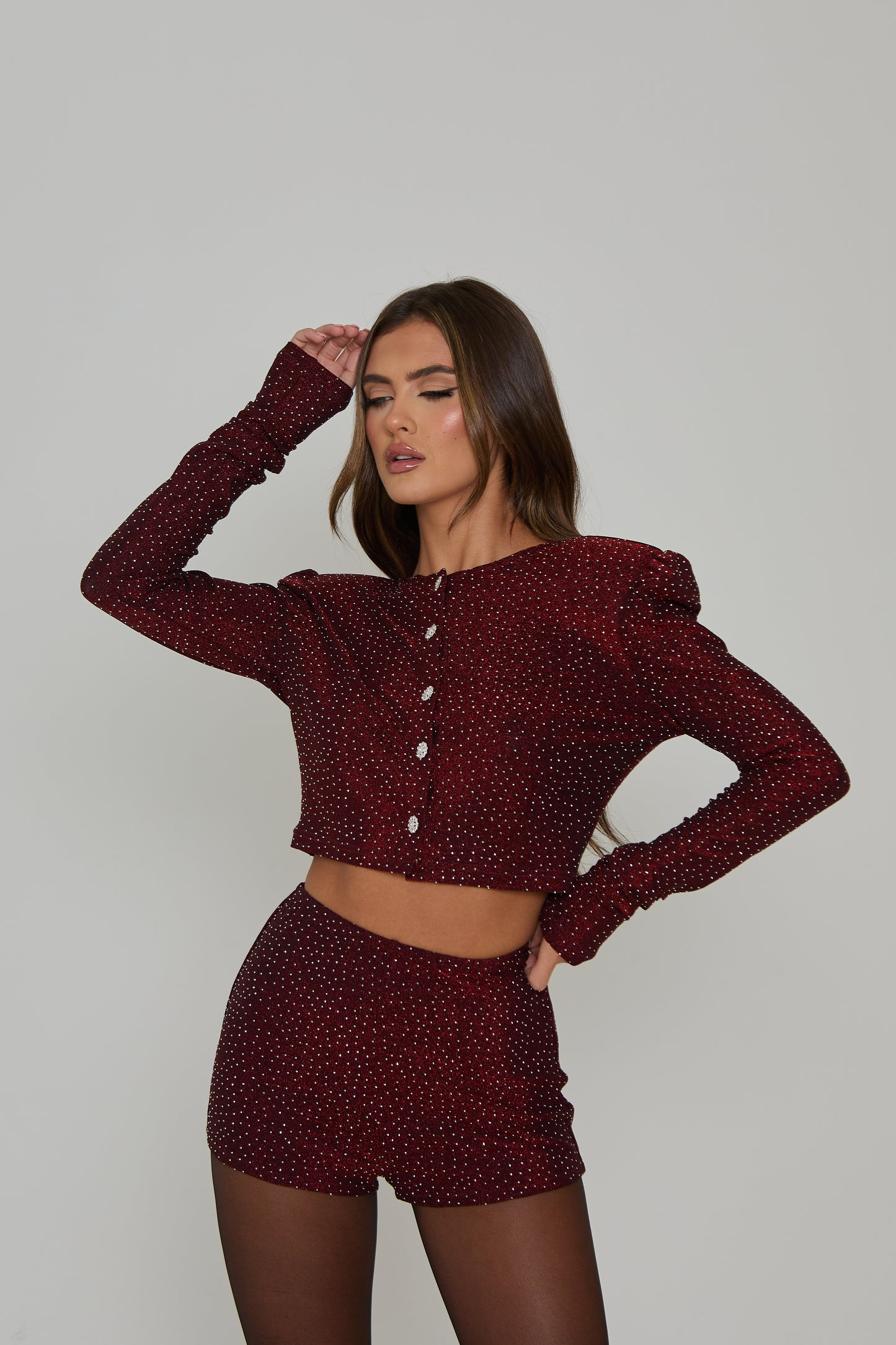 Sabrina Burgundy Co-Ord / IN STOCK