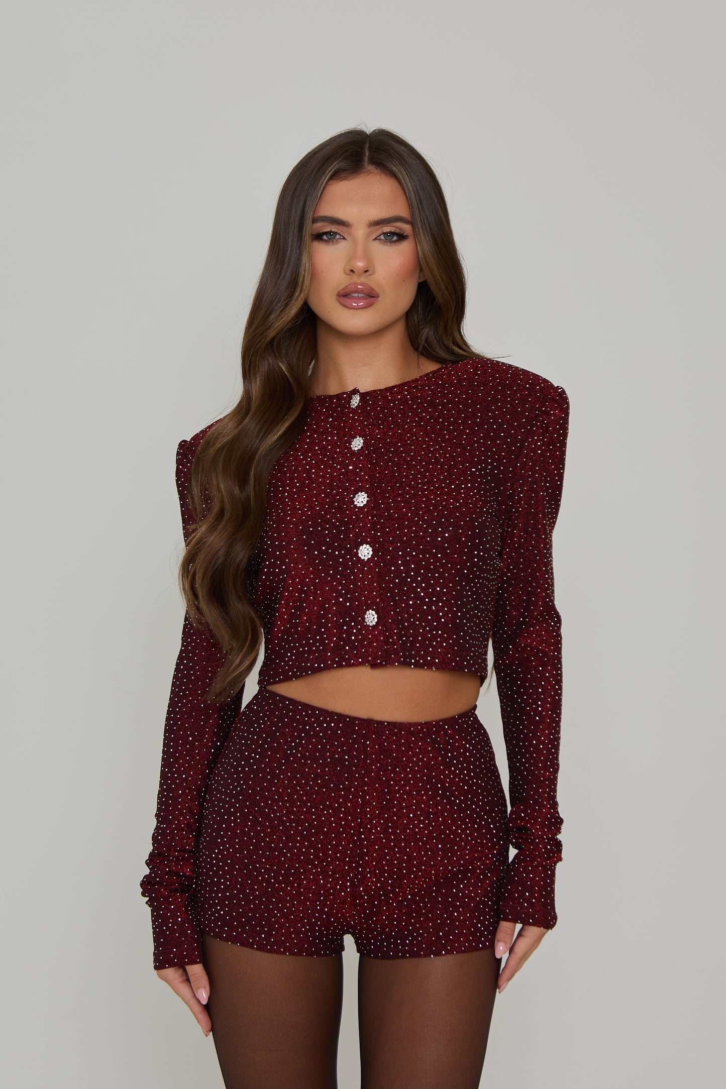 Sabrina Burgundy Co-Ord / IN STOCK