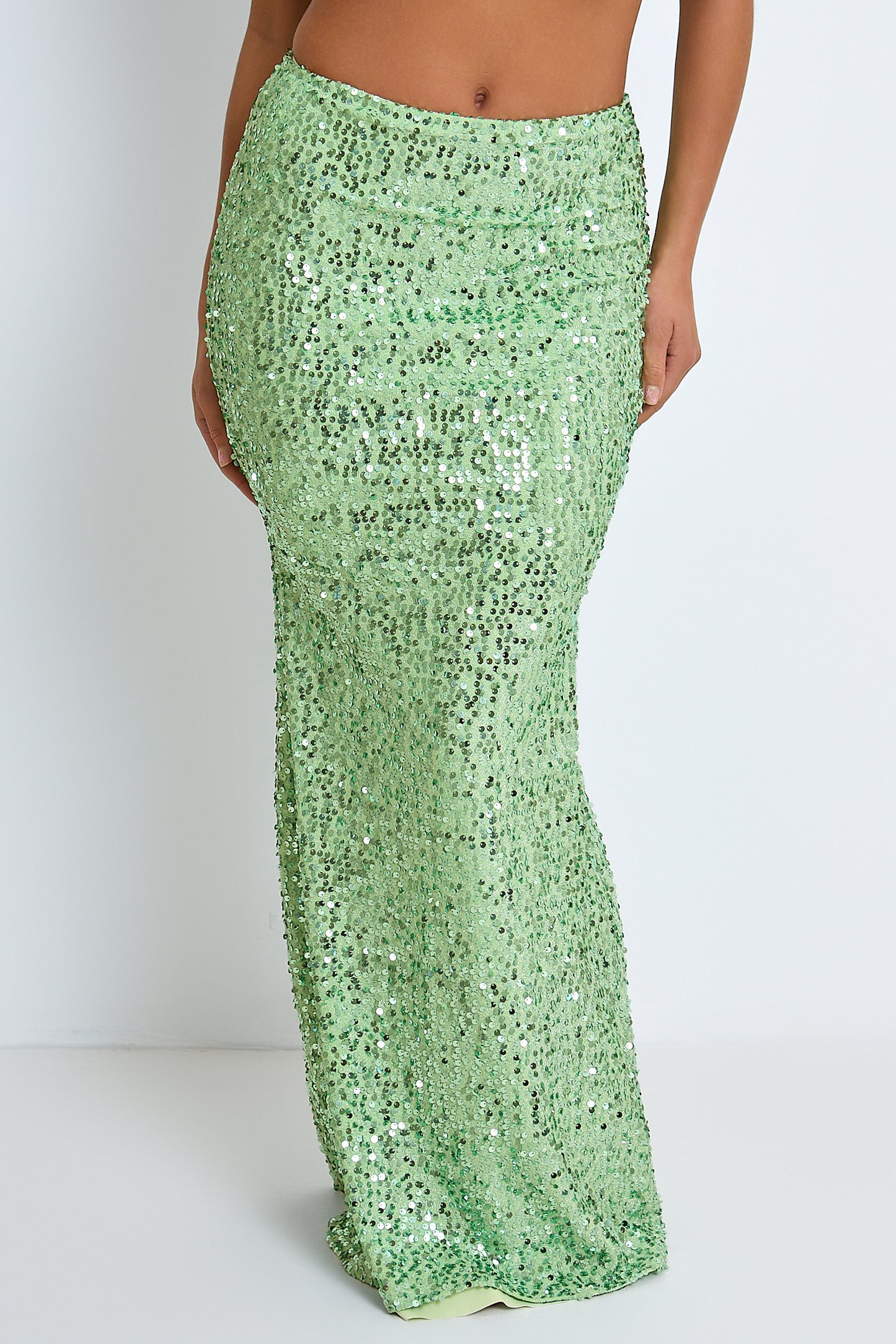 Aria Green Sequin Maxi Set / PRE ORDER