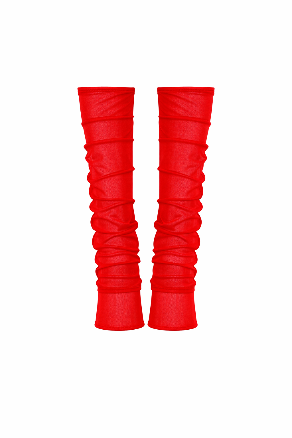 Mesh Leg Warmer Red / MADE TO ORDER