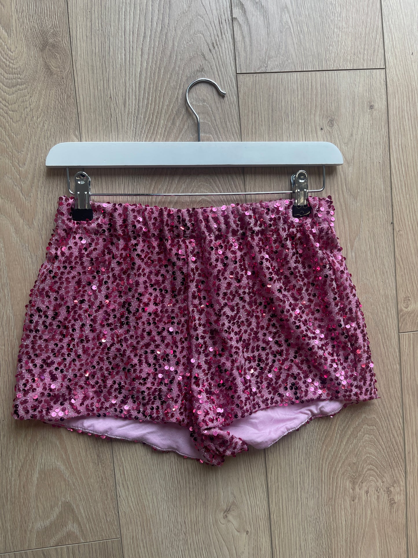 Pink Sequin Shorts / IN STOCK