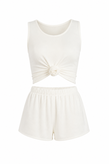 Kaia White Knit Set / MADE TO ORDER