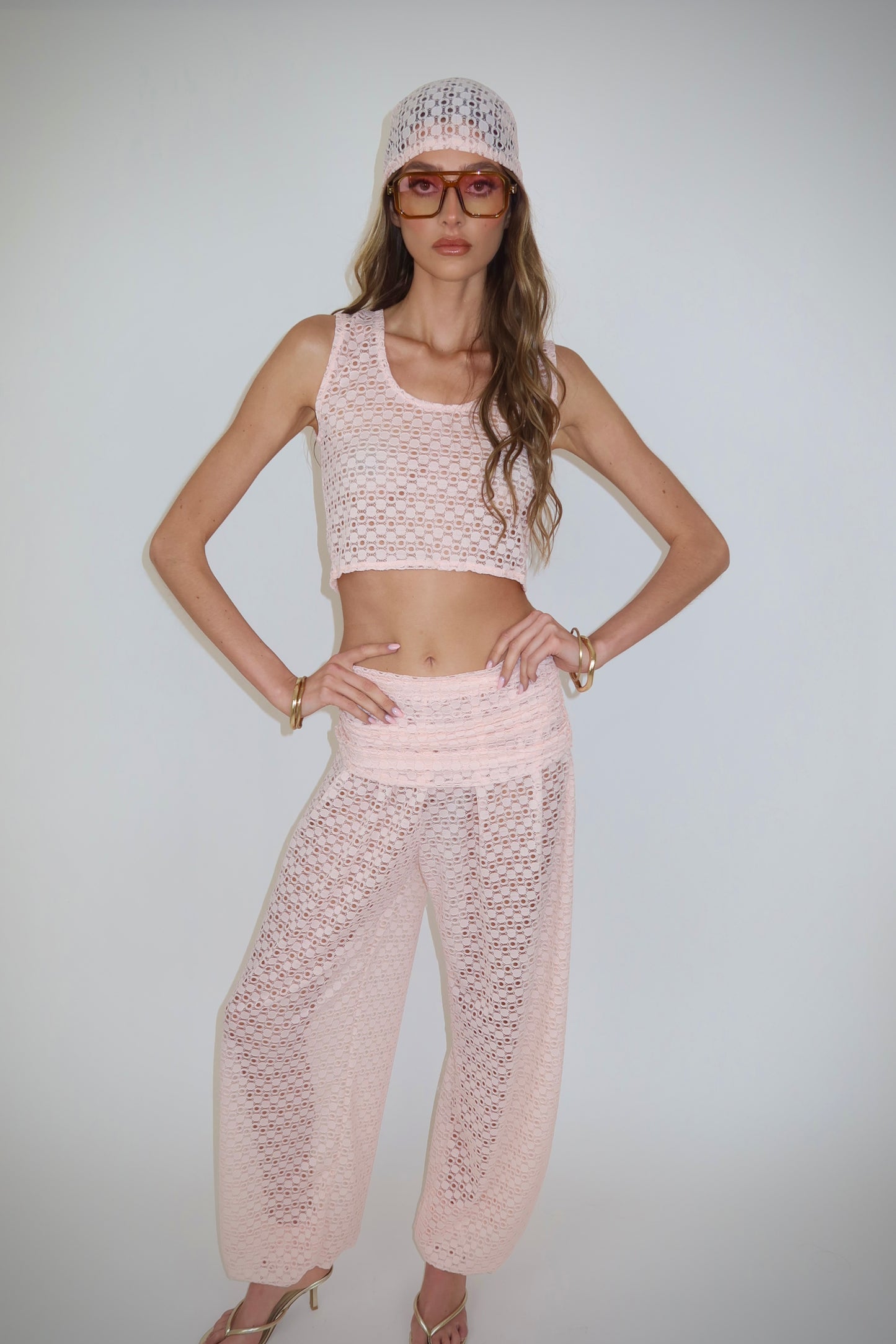 Alexa Pink Balloon Pant Set / MADE TO ORDER