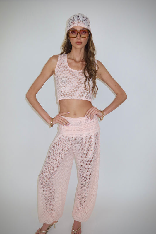 Alexa Pink Balloon Pant Set / MADE TO ORDER