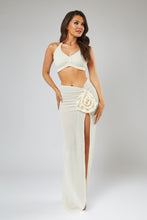 Load image into Gallery viewer, Isla Cream Flower Maxi Skirt / PRE ORDER