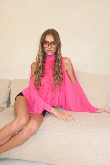 Dolly Hot Pink Blouse Only / MADE TO ORDER