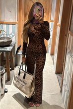 Load image into Gallery viewer, Amber Leopard Print Mesh Maxi Dress / PRE ORDER