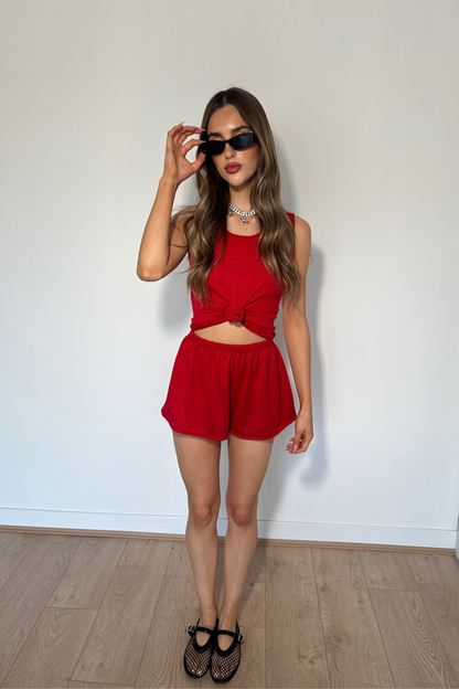 Kaia Red Knit Set / IN STOCK