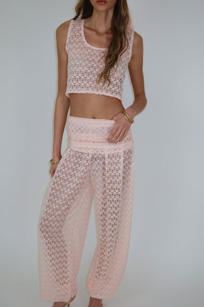 Alexa Pink Balloon Pant Set / MADE TO ORDER