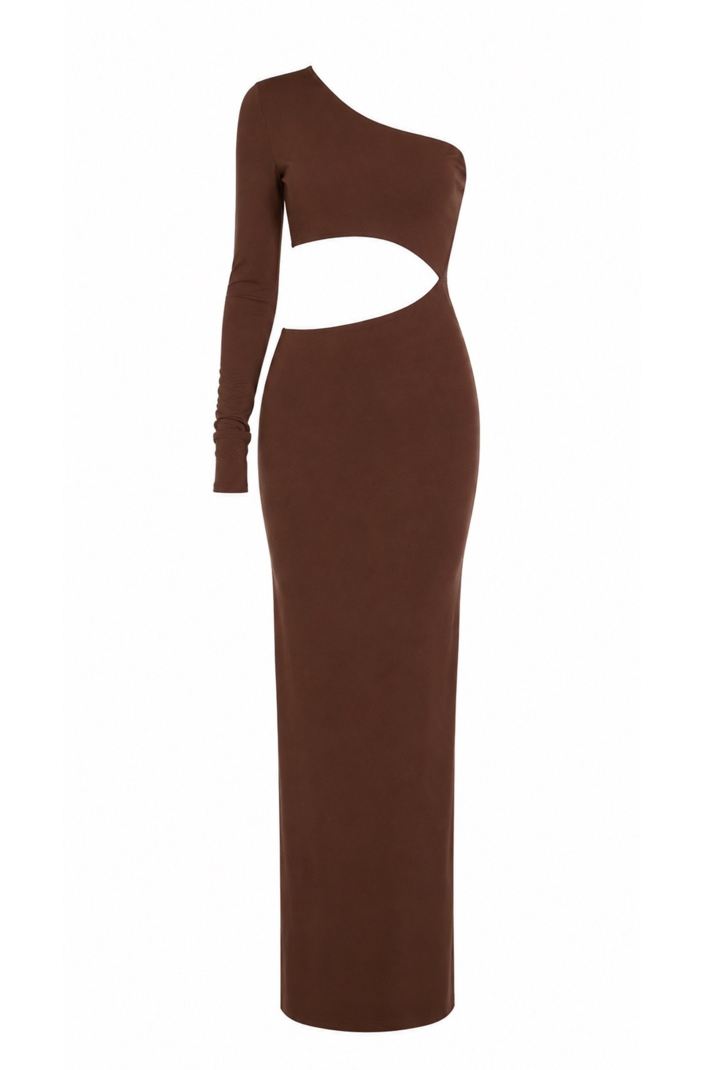 Courtney Chocolate Cut Out Maxi Dress / MADE TO ORDER