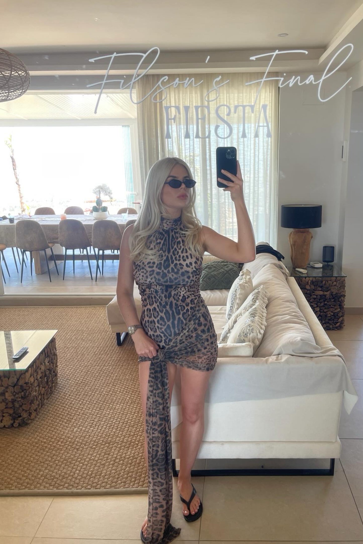 Leopard Swimsuit & Sarong / MADE TO ORDER