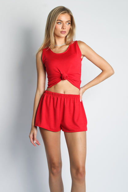 Kaia Red Knit Set / IN STOCK