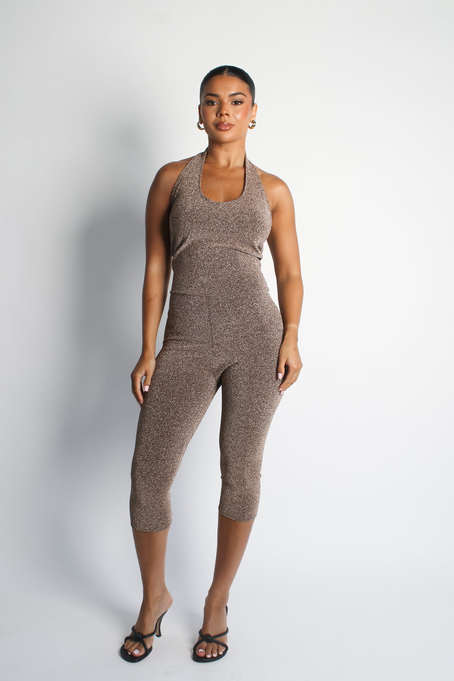 Capri Sparkle Champagne Catsuit / MADE TO ORDER