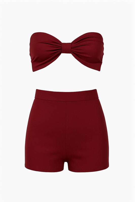 Petra Tailored Burgundy Set / MADE TO ORDER