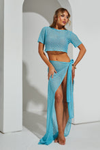 Load image into Gallery viewer, Kady Blue Crochet Co-Ord / PRE ORDER