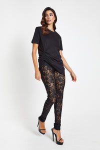 Arella High Waisted Lace Leggings / PRE ORDER