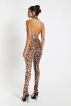 Load image into Gallery viewer, Kara Sequin Leopard Print Catsuit / PRE ORDER