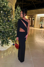 Load image into Gallery viewer, Alisha Black Cut Out Gown / PRE ORDER