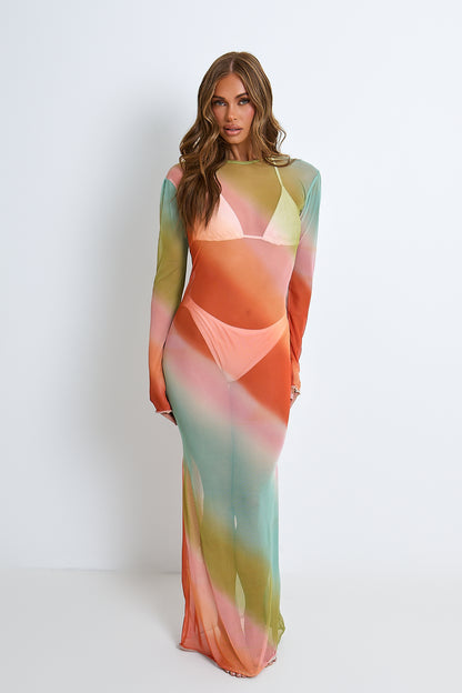 Olivia Ombre Mesh Maxi Dress / PRE ORDER