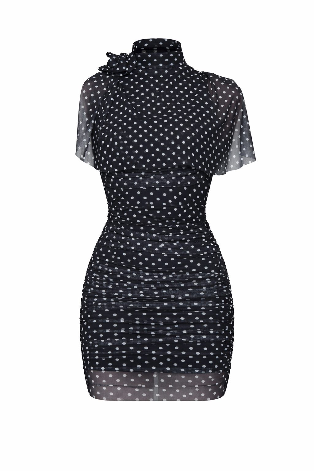 Lorna Black Polkadot Dress / IN STOCK