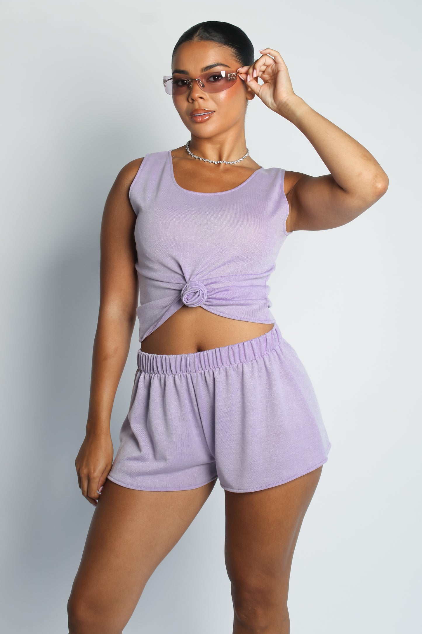 Kaia Lilac Knit Set / MADE TO ORDER