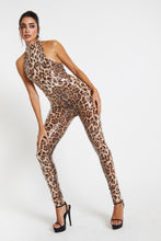 Load image into Gallery viewer, Kara Sequin Leopard Print Catsuit / PRE ORDER