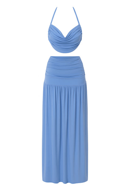 Holly Blue Mesh Maxi Set / MADE TO ORDER