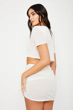 Load image into Gallery viewer, Ava Cream Cropped T Shirt / IN STOCK