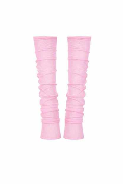 Mesh Leg Warmer Baby Pink / MADE TO ORDER