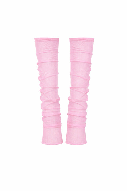 Mesh Leg Warmer Baby Pink / MADE TO ORDER