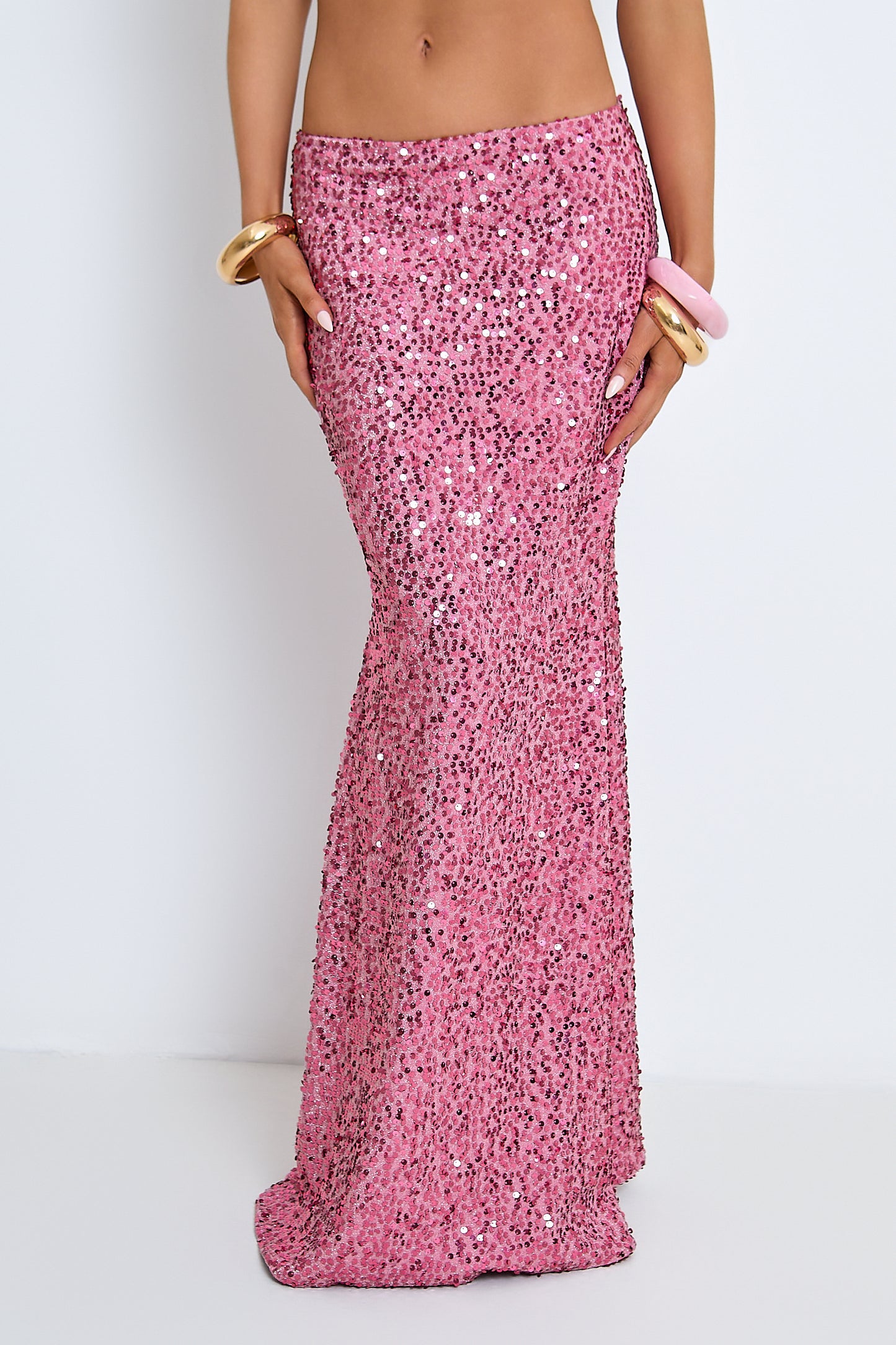 Aria Pink Sequin Maxi Set / PRE ORDER