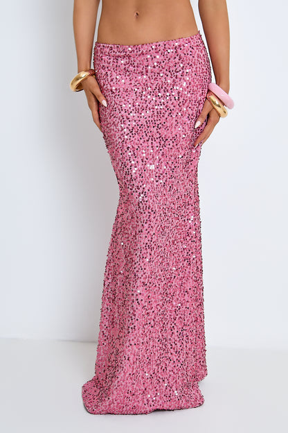 Aria Pink Sequin Maxi Set / PRE ORDER