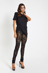 Arella High Waisted Lace Leggings / PRE ORDER