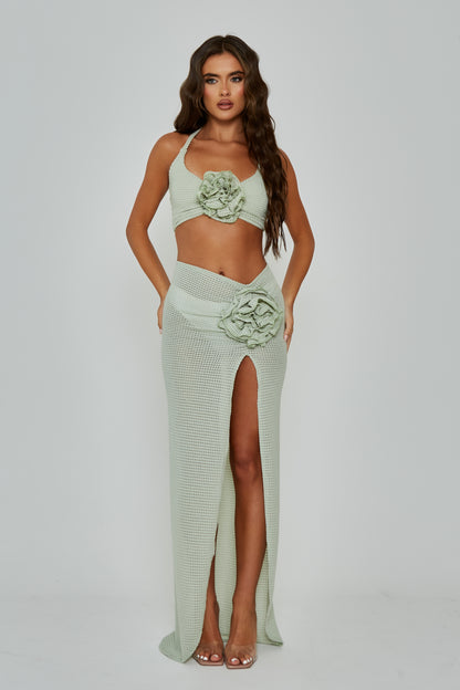Ella Khaki Halter Top / PRE ORDER
