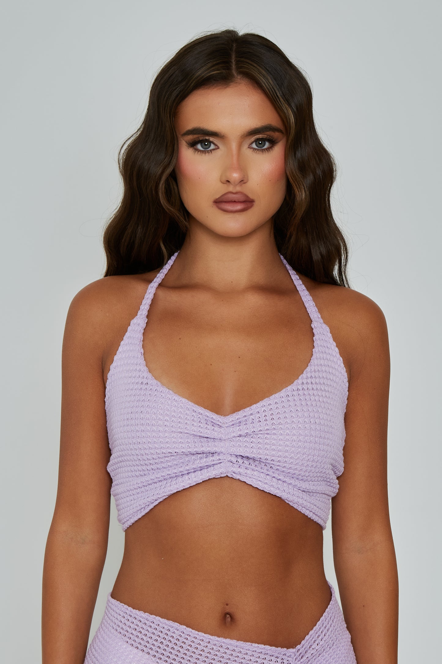 Ella Lilac Halter Top / PRE ORDER