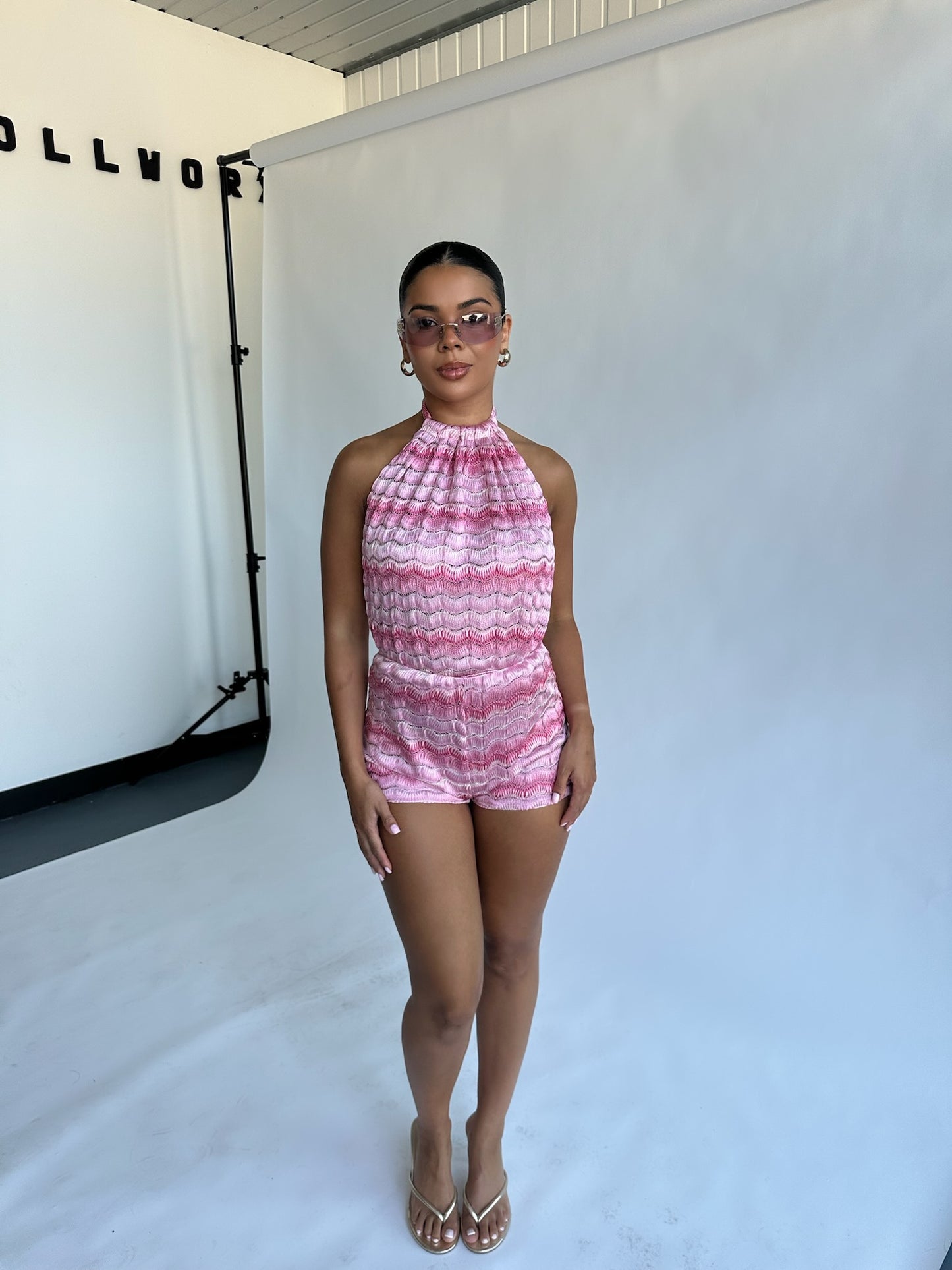 Cherie Pink Playsuit / MADE TO ORDER