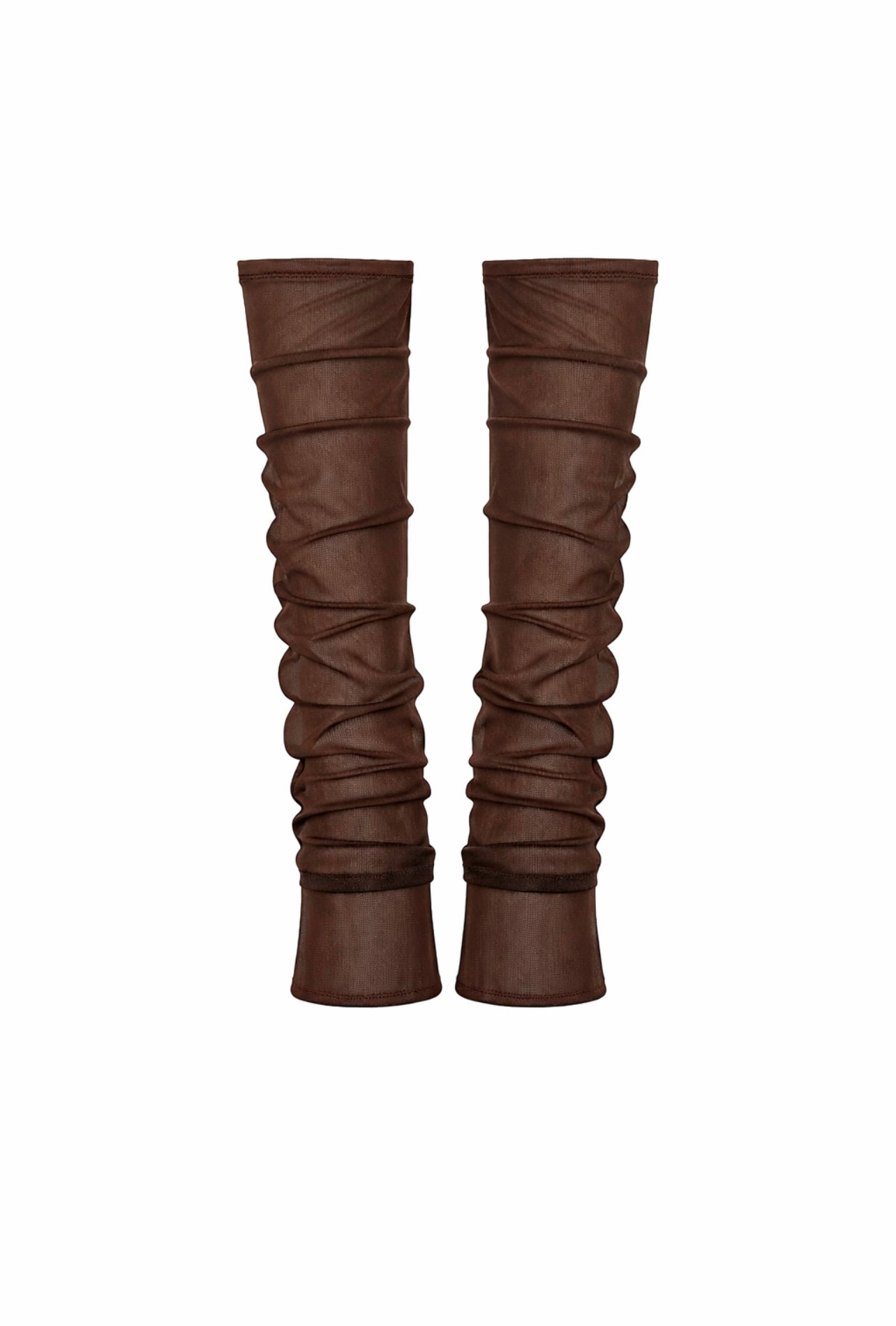 Mesh Leg Warmer Brown / MADE TO ORDER