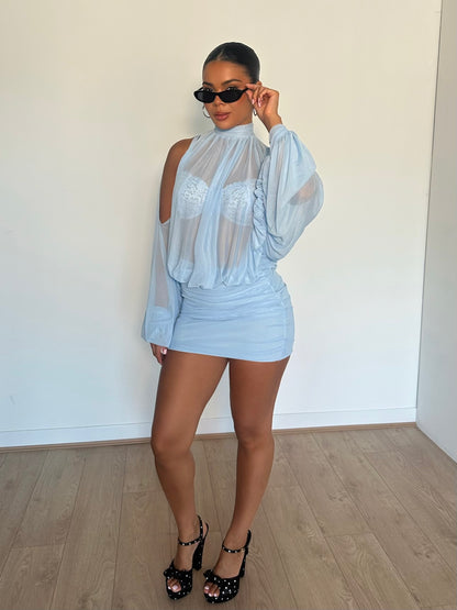 Dolly baby blue Dress / MADE TO ORDER