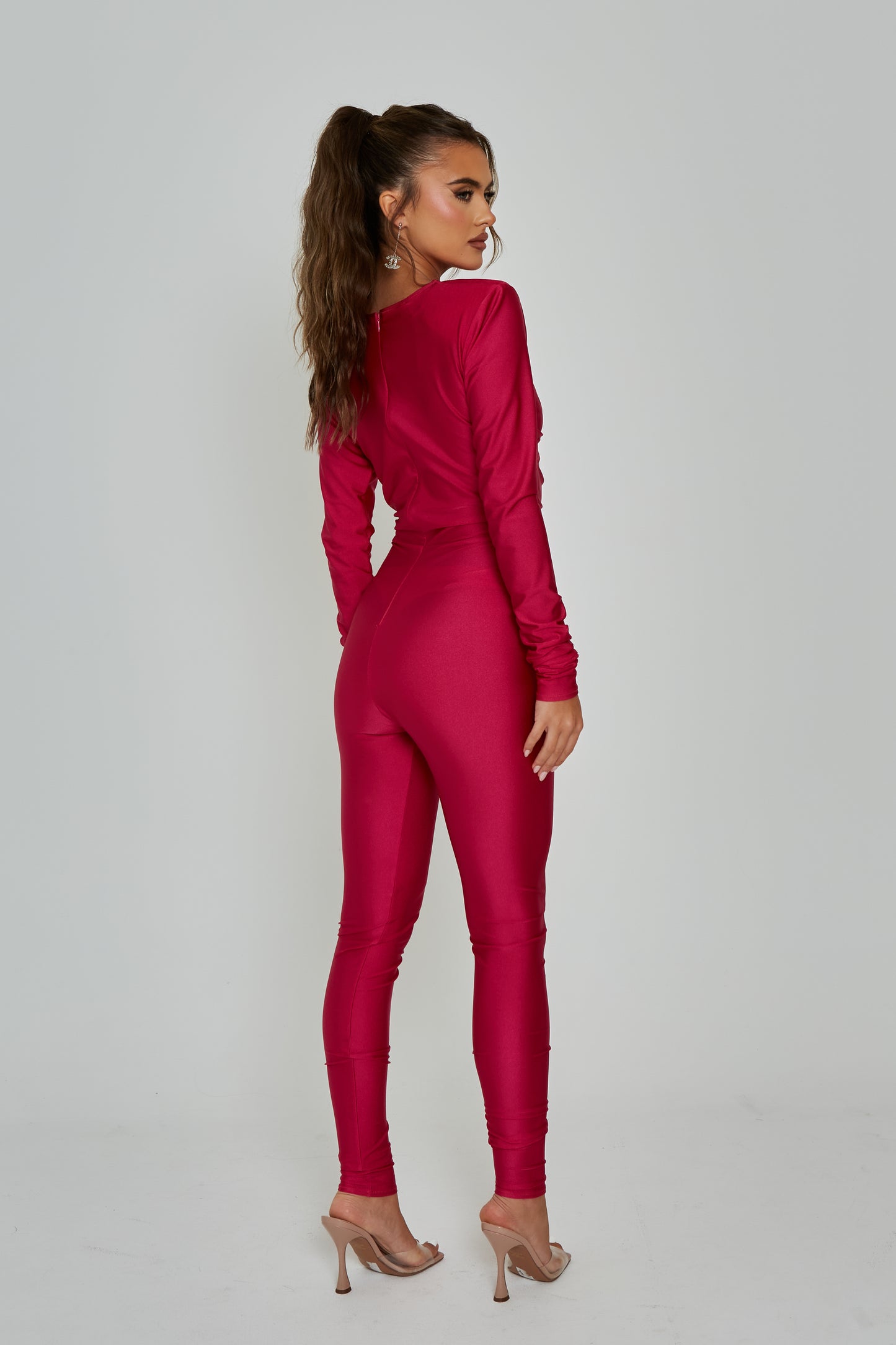 Demi Hot Pink Cut-Out Catsuit / PRE ORDER