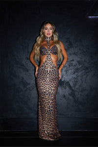 Gisele Leopard Cut Out Maxi / PRE ORDER