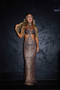 Gisele Leopard Cut Out Maxi / PRE ORDER