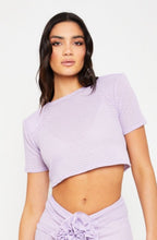 Load image into Gallery viewer, Ava Lilac Cropped T Shirt / PRE ORDER
