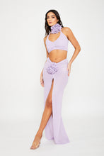 Load image into Gallery viewer, Isla Lilac Flower Maxi Skirt / PRE ORDER