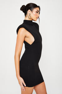 Connie Black Mini Dress / PRE ORDER