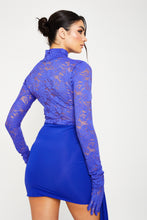 Load image into Gallery viewer, Kennedy Royal Blue Lycra Diamanté Skirt / PRE ORDER